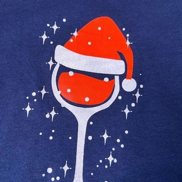 🎄5/$25🎄Jason Maxwell Christmas Top-Size Petite Large - Picture 6 of 7